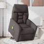 Silla de masaje reclinable de pie de tela marrón oscuro en Sillones | Comprar online en Foru.es