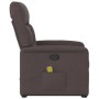 Silla de masaje reclinable de pie de tela marrón oscuro en Sillones | Comprar online en Foru.es