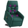 Silla de masaje reclinable de pie de tela verde oscura en Sillones | Comprar online en Foru.es