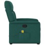 Silla de masaje reclinable de pie de tela verde oscura en Sillones | Comprar online en Foru.es