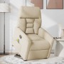 Silla de masaje reclinable de pie de tela color crema en Sillones | Comprar online en Foru.es