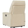 Silla de masaje reclinable de pie de tela color crema en Sillones | Comprar online en Foru.es