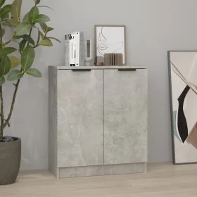 Aparador de madera contrachapada gris hormigón 60x30x70 cm de vidaXL, Aparadores - Ref: Foro24-811065, Precio: 63,42 €, Descu...