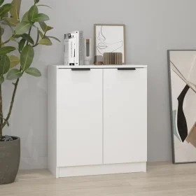 Aparador de madera contrachapada blanco 60x30x70 cm de vidaXL, Aparadores - Ref: Foro24-811061, Precio: 68,57 €, Descuento: %