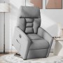Sillón eléctrico reclinable elevable de tela gris claro en Sillones | Comprar online en Foru.es