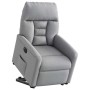 Sillón eléctrico reclinable elevable de tela gris claro en Sillones | Comprar online en Foru.es