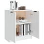Aparador de madera contrachapada blanco 60x30x70 cm de vidaXL, Aparadores - Ref: Foro24-811061, Precio: 70,03 €, Descuento: %