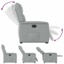 Sillón eléctrico reclinable elevable de tela gris claro en Sillones | Comprar online en Foru.es