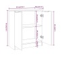 Aparador de madera contrachapada blanco 60x30x70 cm de vidaXL, Aparadores - Ref: Foro24-811061, Precio: 70,03 €, Descuento: %