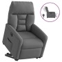 Sillón eléctrico reclinable elevable de tela gris oscuro en Sillones | Comprar online en Foru.es