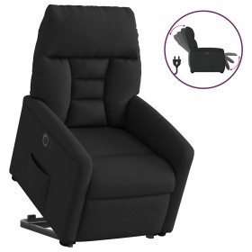 Sillón eléctrico reclinable elevable de tela negro en Sillones | Comprar online en Foru.es