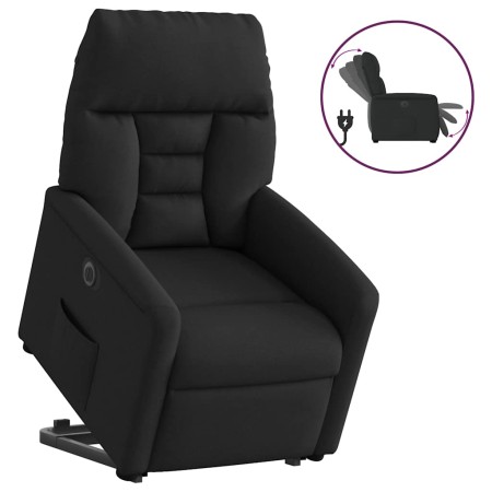 Sillón eléctrico reclinable elevable de tela negro en Sillones | Comprar online en Foru.es