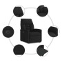 Sillón eléctrico reclinable elevable de tela negro en Sillones | Comprar online en Foru.es
