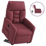 Sillón eléctrico reclinable elevable de tela rojo tinto en Sillones | Comprar online en Foru.es