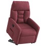 Sillón eléctrico reclinable elevable de tela rojo tinto en Sillones | Comprar online en Foru.es