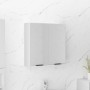 Armario de baño con espejo blanco 64x20x67 cm de vidaXL, Tocadores de baño - Ref: Foro24-811313, Precio: 71,23 €, Descuento: %