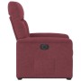 Sillón eléctrico reclinable elevable de tela rojo tinto en Sillones | Comprar online en Foru.es