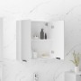 Armario de baño con espejo blanco 64x20x67 cm de vidaXL, Tocadores de baño - Ref: Foro24-811313, Precio: 71,23 €, Descuento: %