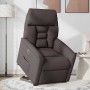 Sillón eléctrico reclinable elevable de tela marrón oscuro en Sillones | Comprar online en Foru.es