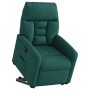 Sillón eléctrico reclinable elevable de tela verde oscuro en Sillones | Comprar online en Foru.es