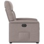 Sillón eléctrico reclinable elevable de tela gris taupe en Sillones | Comprar online en Foru.es