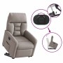 Sillón eléctrico reclinable elevable de tela gris taupe en Sillones | Comprar online en Foru.es