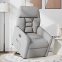 Sillón eléctrico reclinable elevable de tela gris nube en Sillones | Comprar online en Foru.es
