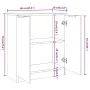 Sonoma Eiche Sperrholz Anrichte Sonoma 60x30x70 cm von vidaXL, Sideboards - Ref: Foro24-811064, Preis: 61,30 €, Rabatt: %