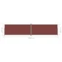 Toldo lateral retráctil marrón 220x1000 cm de vidaXL, Sombrillas - Ref: Foro24-318051, Precio: 153,90 €, Descuento: %