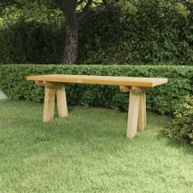 Banco de jardín madera maciza de pino impregnada 110 cm de vidaXL, Bancos de jardín - Ref: Foro24-318173, Precio: 52,79 €, De...
