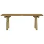 Banco de jardín madera maciza de pino impregnada 110 cm de vidaXL, Bancos de jardín - Ref: Foro24-318173, Precio: 52,79 €, De...