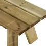 Banco de jardín madera maciza de pino impregnada 110 cm de vidaXL, Bancos de jardín - Ref: Foro24-318173, Precio: 52,79 €, De...