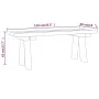 Banco de jardín madera maciza de pino impregnada 110 cm de vidaXL, Bancos de jardín - Ref: Foro24-318173, Precio: 52,79 €, De...