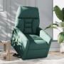 Sillón masaje eléctrico reclinable elevable tela verde oscuro en Sillones | Comprar online en Foru.es