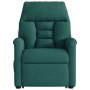 Sillón masaje eléctrico reclinable elevable tela verde oscuro en Sillones | Comprar online en Foru.es