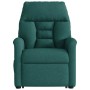 Sillón masaje eléctrico reclinable elevable tela verde oscuro en Sillones | Comprar online en Foru.es