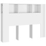 Mueble cabecero blanco brillante 140x18,5x104,5 cm de vidaXL, Cabeceros y pies de cama - Ref: Foro24-811931, Precio: 69,13 €,...