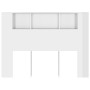 Mueble cabecero blanco brillante 140x18,5x104,5 cm de vidaXL, Cabeceros y pies de cama - Ref: Foro24-811931, Precio: 69,13 €,...