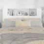 Glossy white headboard furniture 140x18.5x104.5 cm by vidaXL, Headboards and footboards - Ref: Foro24-811931, Price: 68,27 €,...