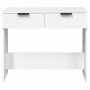 Mesa consola de madera contrachapada blanco 90x36x75 cm de vidaXL, Mesas auxiliares - Ref: Foro24-811331, Precio: 63,23 €, De...