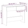 White plywood console table 90x36x75 cm by vidaXL, Side tables - Ref: Foro24-811331, Price: 62,41 €, Discount: %