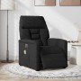 Sillón reclinable de masaje eléctrico tela de microfibra negro en Sillones | Comprar online en Foru.es