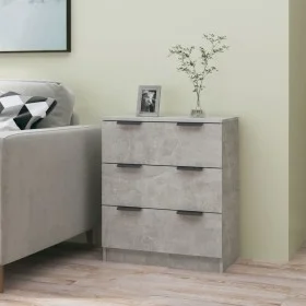 Aparador de madera contrachapada gris hormigón 60x30x70 cm de vidaXL, Aparadores - Ref: Foro24-811074, Precio: 82,06 €, Descu...