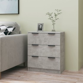 Aparador de madera contrachapada gris hormigón 60x30x70 cm de vidaXL, Aparadores - Ref: Foro24-811074, Precio: 87,02 €, Descu...