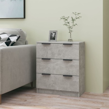 Aparador de madera contrachapada gris hormigón 60x30x70 cm de vidaXL, Aparadores - Ref: Foro24-811074, Precio: 87,02 €, Descu...