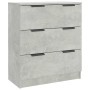 Aparador de madera contrachapada gris hormigón 60x30x70 cm de vidaXL, Aparadores - Ref: Foro24-811074, Precio: 87,02 €, Descu...