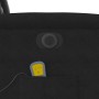 Sillón reclinable de masaje eléctrico tela de microfibra negro en Sillones | Comprar online en Foru.es