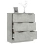 Aparador de madera contrachapada gris hormigón 60x30x70 cm de vidaXL, Aparadores - Ref: Foro24-811074, Precio: 87,02 €, Descu...