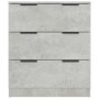 Aparador de madera contrachapada gris hormigón 60x30x70 cm de vidaXL, Aparadores - Ref: Foro24-811074, Precio: 87,02 €, Descu...