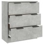 Aparador de madera contrachapada gris hormigón 60x30x70 cm de vidaXL, Aparadores - Ref: Foro24-811074, Precio: 87,02 €, Descu...